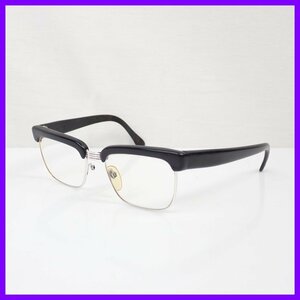 ★RODENSTOCK/ローデンストック 度入り眼鏡/メガネフレーム ブラック/12K/セルフレーム/ジャンク品&1714000064