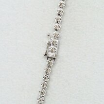 K18WG ダイヤモンド 総2.03ct付 ホワイトゴールド デザインネックレス 9.9g 42cm アクセサリー_画像7