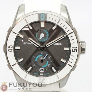 Ulysse Nardin/Ulysse Naldin 1183-170LE-3/90-ANT Diver X Untartica 44MM World Limited 300 Автоматические резиновые ремня часов