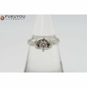 Pt900 ダイヤモンド 0.27ct デザイン プラチナリング 11.5号 5.2g 指輪