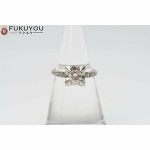 PM刻印 ダイヤモンド 0.43ct プラチナリング 10号 4.1g 指輪