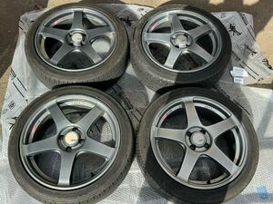 SSR GTV01 17インチ 7J 4H-100 ＋42 傷あり　205/45/R17 アクア、シエンタ，スイフト，フィット，フィールダー