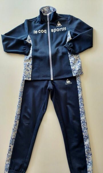 ☆le coq sportif☆ルコックスポルティフ☆ジャージ上下☆120☆ネイビー系☆ガールズ☆女の子☆