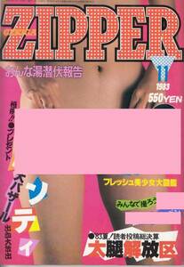 GEKIGA ZIPPER/昭和59年1月/美少女図鑑/甲子園チアガール/セクシーアクション系投稿写真/劇画ジッパー