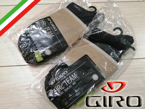 ◆◆新品 GIRO ジロ HRc TEAM ソックス 靴下 ２足セット L 27.0-28.5 定価5,720円 黒 イタリア製 made in Italy サイクリング 自転車 激安