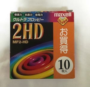 【ジャンク品】maxell3.5型フロッピーディスクMF2-HD.B10K　10枚 