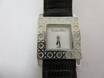 クリスチャン ディオール Dior ラ パリジェンヌ レディース 腕時計 D60-109 ホワイト 文字盤 アナログ クォーツ_画像10