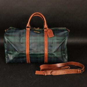 ER1024-4-3 POLO Ralph Lauren ラルフローレン チェック柄 スーツケース キャリーバッグ トランク 現状品 h27×w56×d25cm 140サイズ