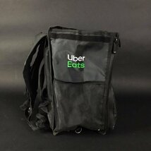 ER1031-20-3 Uber Eats ウーバーイーツ 配達用 バッグ ブラック 宅配 リュック 保温バッグ 大容量 キャリーバッグ 43×43×25cm 140サイズ_画像3