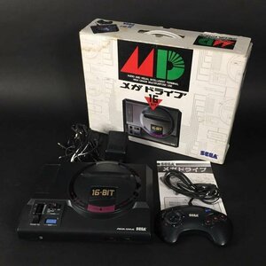 ER1031-27-3 メガドライブ 現状品 16-BIT MEGA DRIVE SEGA HAA-2510 本体 説明書有 箱有 ゲーム セガ 100サイズ