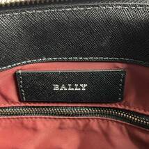 未使用級/A4収納 ●BALLY バリー メンズ ビジネス トートバッグ ショルダー ●スープラ トレスポ サフィアーノレザー 本革 肩掛け ブラック_画像10