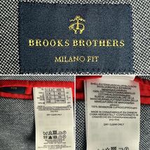 希少3L/美品 ●BROOKS BROTHERS ブルックスブラザーズ テーラードジャケット ●MILANO FIT レッドパイピング グレー ネイビー 54サイズ_画像5