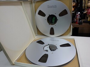 【まとめて2本セット￥2,000～】Reel-to-reel-tape 10inch｜オープンリール★使用済み SCOTCH MAGNETIC TAPE放送用低雑音テープ メタル