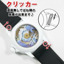 BLANCPAIN×Swatch　ブランパン×スウォッチ　対応ラバーベルト(A05B)_画像4