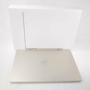 【ほぼ未使用】 Apple MacBook Air アップル マックブック エア M2チップ 13インチ スターライト 8GB 512GB SSD MLY23J/A 2022