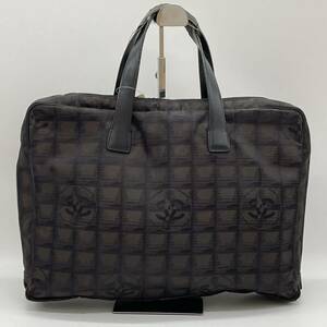 【BN1791】 CHANEL シャネル ビジネスバッグ 書類カバン ニュートラベルライン ブリーフケース ナイロン/レザー ブラウン