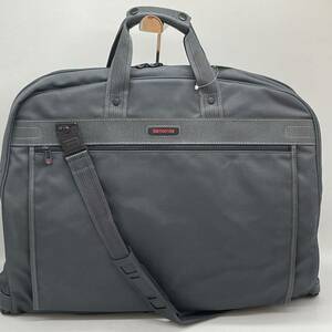 【BN1767】良好 Samsonite サムソナイト ガーメントケース ガーメントバッグ グレー系 スーツ ブリーフ ケースビジネス 出張用 ナイロン