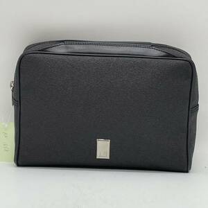 BN1868□良好 dunhill ダンヒル クラッチバッグ セカンドバッグ ポーチ グレー系 メンズ ビジネス フランス製