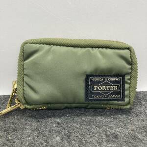 KO998□良好 PORTER ポーター TANKER タンカー KEY CASE キーケース セージグリーン ナイロン 622-07138