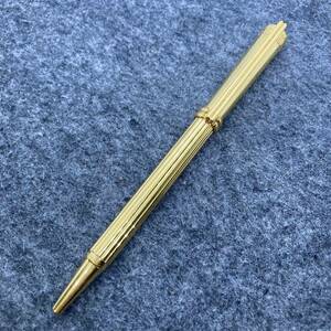 PE1001□Christian Dior ディオール ツイスト式 ボールペン ゴールドカラー 筆記確認済み レトロ オールド レア