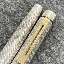 PE512□SHEAFFER シェーファー 万年筆 タルガ SILVER PLATED ペン先 14K 筆記未確認 ENGLAND製_画像3