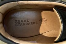 美品 REGAL リーガル レザー スニーカー シューズ メンズ 27.0cm ネイビー 紺 革靴_画像9