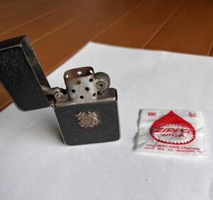 WWII Zippo 1942-43 激レア　実用可　ノーワイヤーウィック付き 大戦　WW2 アメリカ沿岸警備隊