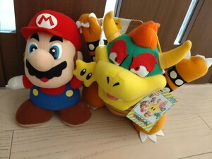 スーパーマリオ　マリオパーティ　ぬいぐるみ　マリオ　クッパ　セット　レトロ