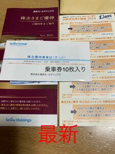 ★最新★西武ホールディングス株主優待1000株用一式 (NOV.2023)