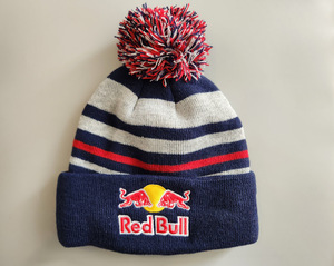 【新品】RED BULL×NEW ERA レッドブル ニューエラ ニットキャップ ストライプ１ ニット帽