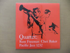 ■国内盤美品Chet Baker/Russ Freeman/Leroy Vinnegar/Shelly Manne/QUARTET(Pacific Jazz PJ-1232/東芝EMI PJ-1232)