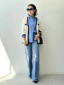 美品　22AW L'Appartement　アパルトモン Bicolor Knit Cardigan カーディガン ニット　ドゥーズィエムクラス