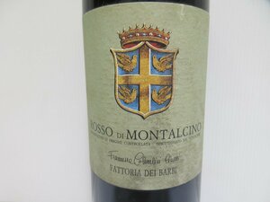ロッソ ディ モンタルチーノ D.O.C. 1988 赤 ROSSO DE NOBTALCINO 750ml 12.5% イタリア ワイン 未開栓 古酒/B33984