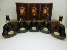 5本セット ヘネシー XO クリアボトル 金キャップ Hennessy 700ml 40% コニャックブランデー 未開栓 古酒 1円スタート 箱×3/11-17-2_画像1