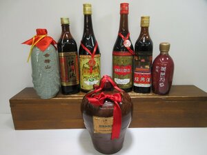 7本セット 中国酒・韓国酒(紹興酒,加飯酒,覆盆子酒,会稽山,その他) 375-1625ml 14-17% 未開栓 古酒 1円スタート/11-21-1