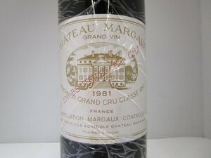 シャトー マルゴー 1981 プルミエ グランクリュ クラッセ 1855 750ml CHATEAU MARGAUX ワイン 未開栓 古酒 /B34204