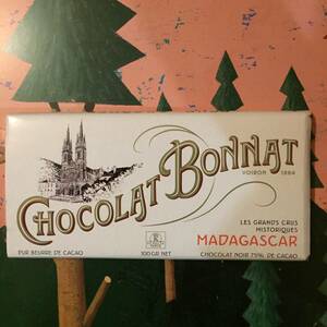 ◇チョコレート フランス ◇ BONNAT ボナ MADAGASCAR マダガスカル ブラック 75％ 