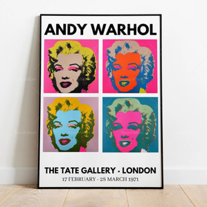 【最安保証】C1450 アンディ・ウォーホル Andy Warhol ポップアート キャンバスアートポスター　50×70cm インテリア 海外製 枠なし 