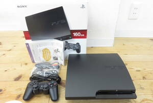 00006 ロ511-327　PS3　CECH-3000A　プレステ3　160GB　ブラック　PlayStation 3　本体 コントローラー　ゲーム機　中古品　ヤ100