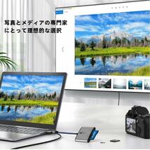 USB C SD カードリーダー 2in1 タイプC SD TFカメラカードリーダー 双方向高速データ転送読み書き Micro SD/SDHC_画像6