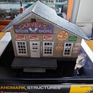 【1:48 O Scale】WOODLAND SCENICS Carver's Butcher Shoppe 完成品