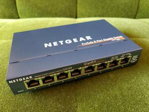 【良品】 NETGEAR GS108A ／ 8ポート ギガビットイーサネットスイッチ ／ ファンレス