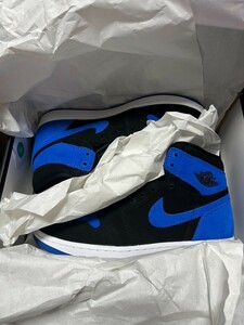 NIKE AIR JORDAN 1 HIGH OG ROYAL REIMAGINED エアジョーダン1 レトロ ハイ オージー ロイヤル リイマジンド 26.5cm アトモス当選品 1スタ