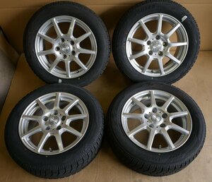 ◎A2085 ☆7ｍｍ山■2021年■WEDS Ravrion■15x6 PCD114.3x5H +43■スタッドレス■YOKOHAMA Ice Guard IG60■185/60R15■ シエンタ　MR2