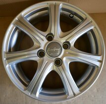 ◎A2082 ☆アルミ ホイール 単体■MANARAY Euro Speed■14x5.5J PCD 100 x 4H +38■14インチ■アクア　ヤリス　キューブ　ノート　NXクーペ_画像2