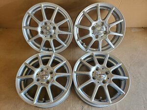 ◎A2078 ☆アルミ ホイール 単体■MANARAY SPORT Smart■14x4.5J PCD 100 x 4H +43■14インチ■N-BOX　N-ONE　N-WGN