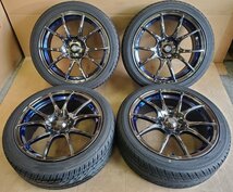 ◎A2156☆8ｍｍ山■2022年■WEDS SPORT SA-10R■18x7.5 PCD 114.3 x 5H +45■ラジアル■YOKOHAMA AVID ENVigor 215/45R18■215/45R18■ノア_画像1