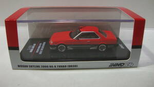 1/64 INNO 日産　スカイライン　ターボ　NISSAN SKYLINE 2000 TURBO RS-X(DR30) 赤