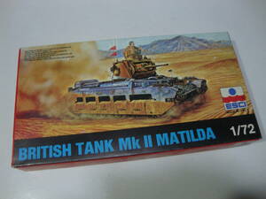 絶版当時物　ESCI / エッシー　1/72　BRITISH TANK Mk.Ⅱ MATILDA ★ イギリス 歩兵戦車 マチルダ Mk.Ⅱ