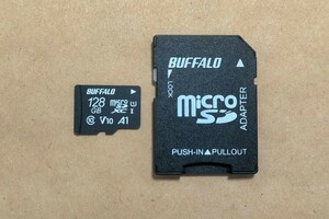 バッファロー MicroSD 128GB Nintendo Switch 対応 ソフト検証済み　アダプター付き 